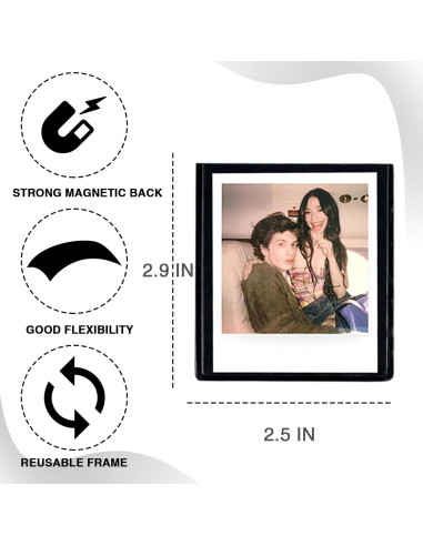 20 Marcos de Foto Magnéticos CAIYOULE para Polaroid Go