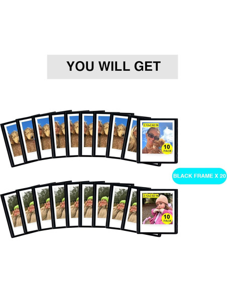 20 Marcos de Foto Magnéticos CAIYOULE para Polaroid Go