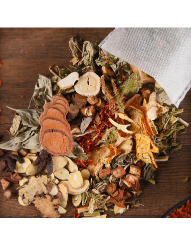 30 Paquetes Baño de Pies Detox SKVSKV 900g Jengibre y Hierbas