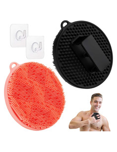 Esponja de Cuerpo de Silicona GEENOA 2PCS Antideslizante