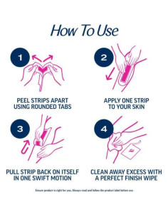 Kit de Depilación Veet - Tiras de Cera Fría 40 Unidades 2