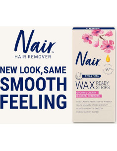 Cera Depilatoria Nair Listones para Piernas y Cuerpo - 120 Unidades 2