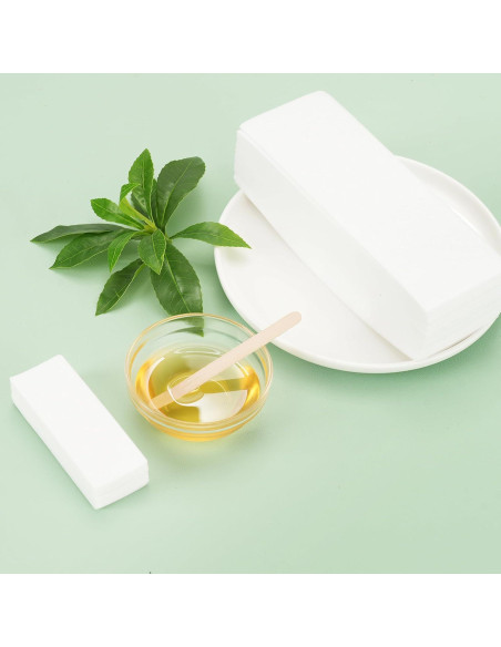 Tiras de Cera No Tejidas EWVVSS 600 Piezas para Depilación