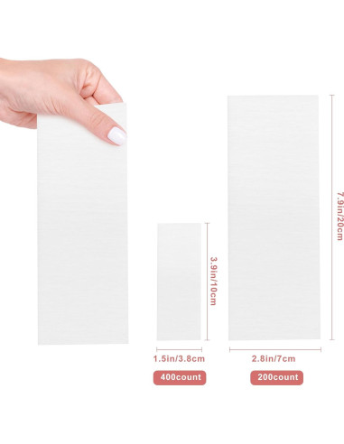 Tiras de Cera No Tejidas EWVVSS 600 Piezas para Depilación