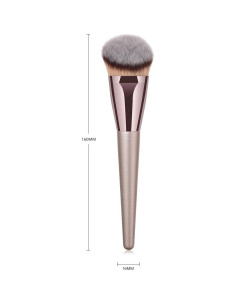 Brocha de Maquillaje Profesional VVS - Sintética Oro 20,7cm 2