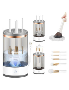 Limpiadora Eléctrica de Brochas GZSDFOV 7000 RPM Negro