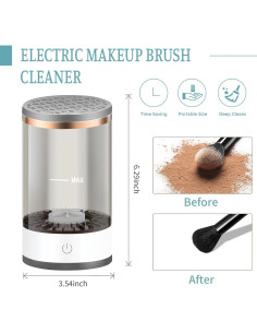 Limpiadora Eléctrica de Brochas GZSDFOV 7000 RPM Negro 2