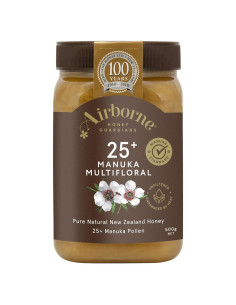 Miel de Manuka Airborne 500g con Polen 25+ Natural