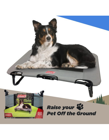Cama Elevada Plegable para Perros Coleman Mediana Gris 50.8x76.2cm