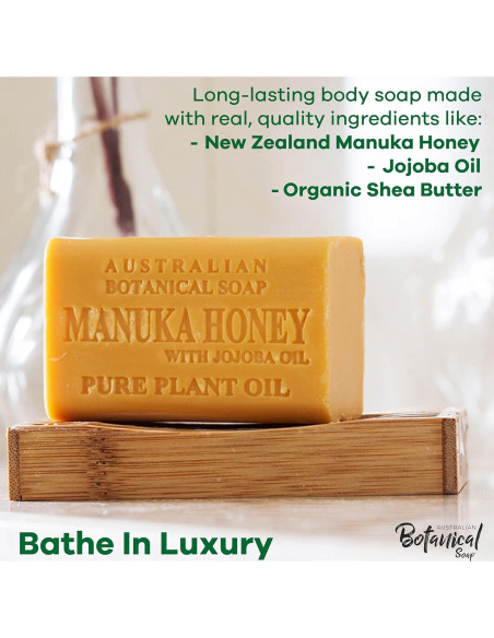 Jabón Botánico Australiano Miel de Manuka 8 Barras 187g