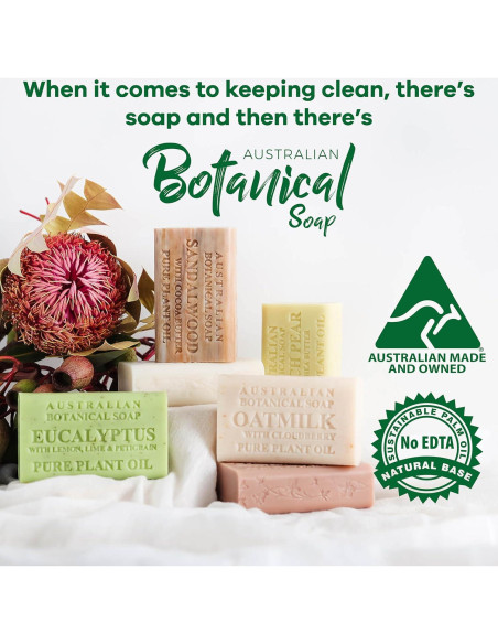 Jabón Botánico Australiano Miel de Manuka 8 Barras 187g