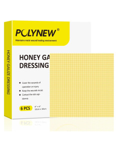 Venda de Gasa de Miel de Manuka Dermacare 10x10 cm 6 Piezas