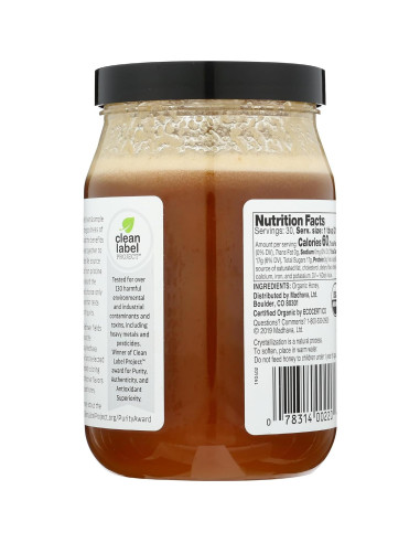 Miel Orgánica Madhava 650 ml - Pura y Natural