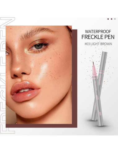 Bolígrafo de Pecas HOSAILY Tinte Impermeable Marrón Claro