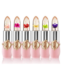 Set 6 Pintalabios Gel Floral Cambia Color Hidratante BestLand