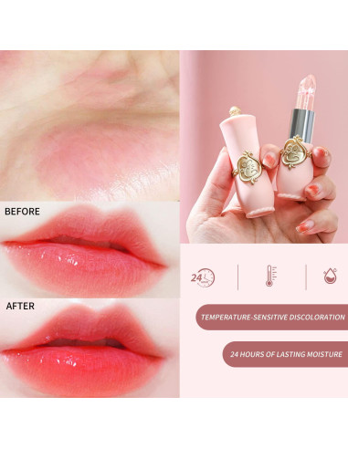 Set 6 Pintalabios Gel Floral Cambia Color Hidratante BestLand