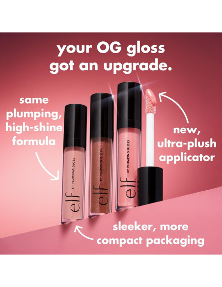 Brillo Aumentador de Labios e.l.f. Paloma Rosa 28.87 g