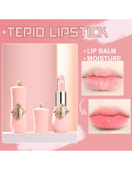 Set 6 Pintalabios Gel Floral Cambia Color Hidratante BestLand