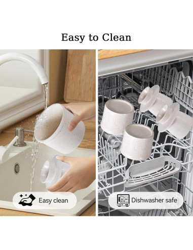 Crock de Mantequilla ALIKITCN Cerámica Blanca 170g