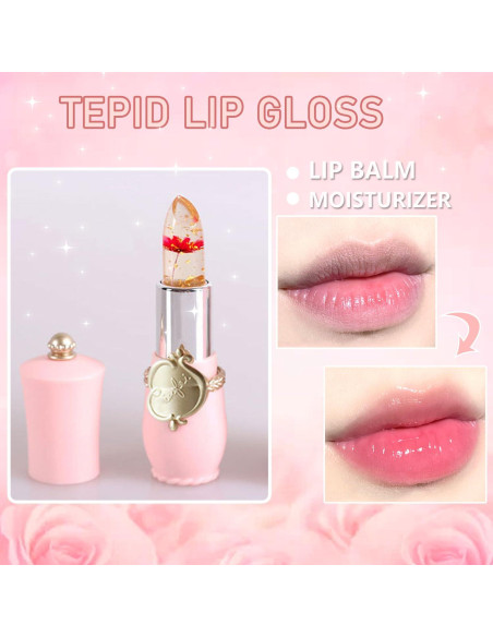 Paquete de 6 Labios de Gel Firstfly Rosa Hidratante