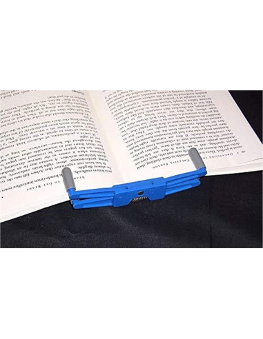 Soporte de Libro Portátil FlipKlip Azul - Paquete de 3 Unidades