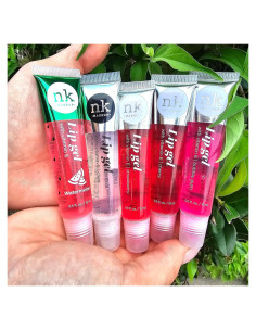 Set 5 Brillos Labiales Gel Nicka K Hidratantes Vitamina E