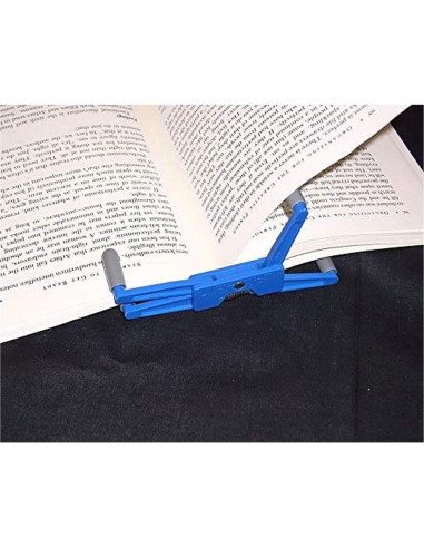 Soporte de Libro Portátil FlipKlip Azul - Paquete de 3 Unidades