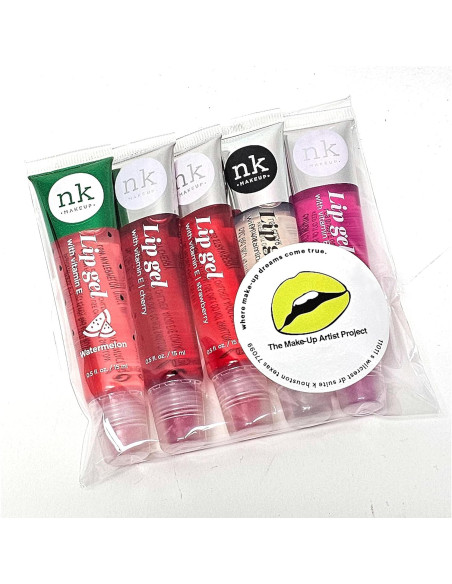 Set 5 Brillos Labiales Gel Nicka K Hidratantes Vitamina E Set 5 Brillos Labiales Gel Nicka K Hidratantes Vitamina E