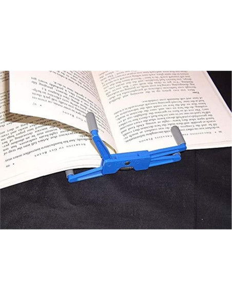 Soporte de Libro Portátil FlipKlip Azul - Paquete de 3 Unidades