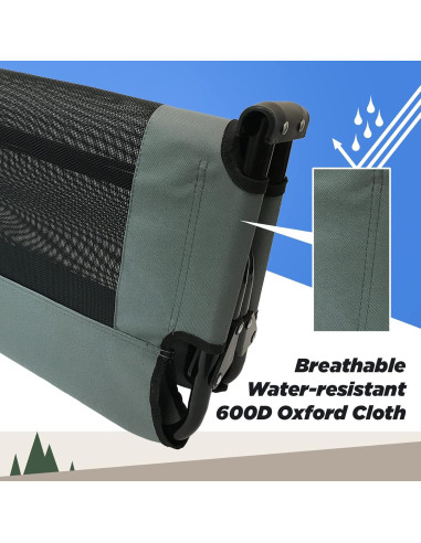 Cama Elevada Plegable para Perros Coleman Mediana Gris 50.8x76.2cm