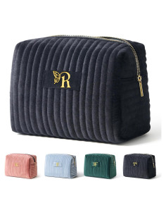 Bolsa de Maquillaje de Viaje COSHAYSOO Acolchada Negra