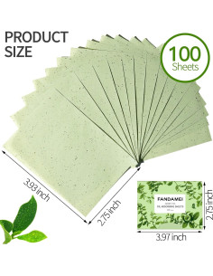 Hojas Absorbentes de Aceite FANDAMEI 600 PCS para Piel Grasa 2