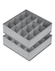 Organizador de Calcetines DIMJ - 2 Celdas Plegables Gris