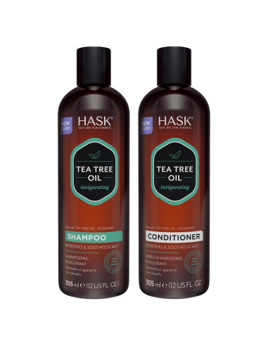 Champú y Acondicionador HASK Árbol de Té y Romero 226g