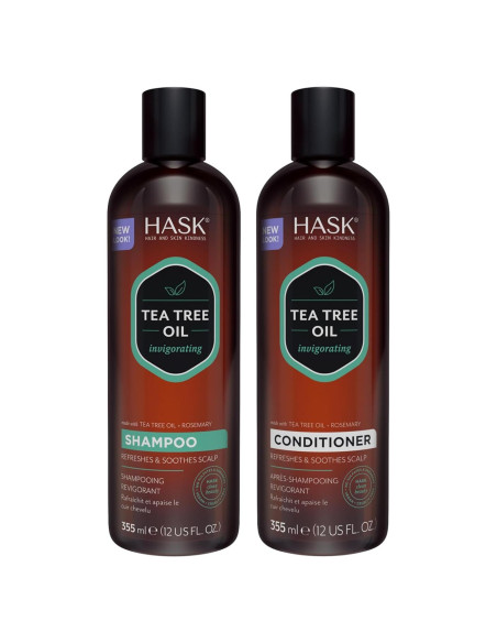 Champú y Acondicionador HASK Árbol de Té y Romero 226g