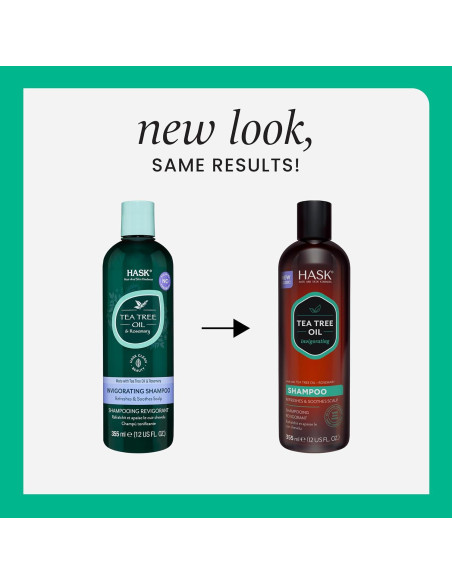 Champú y Acondicionador HASK Árbol de Té y Romero 226g