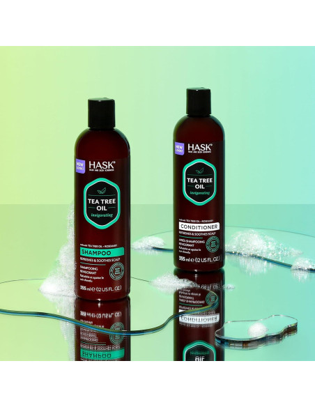 Champú y Acondicionador HASK Árbol de Té y Romero 226g