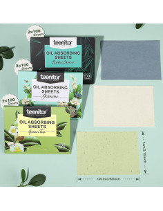 Hojas Absorbentes de Aceite Teenitor - 600 Hojas para Piel Grasa 2