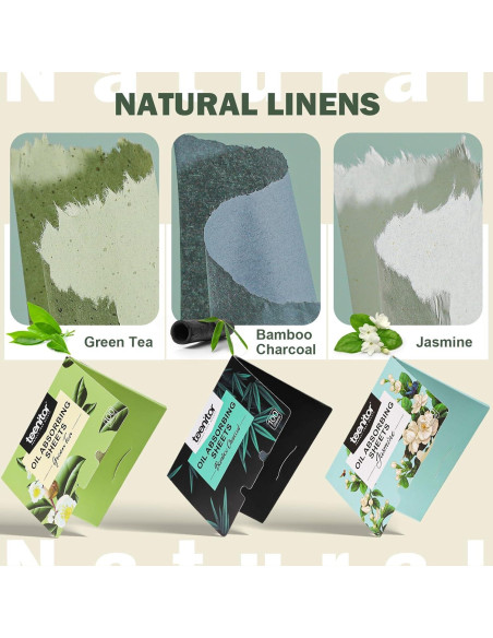 Hojas Absorbentes de Aceite Teenitor - 600 Hojas para Piel Grasa