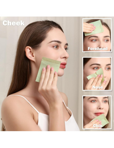 Hojas Absorbentes de Aceite Teenitor - 600 Hojas para Piel Grasa