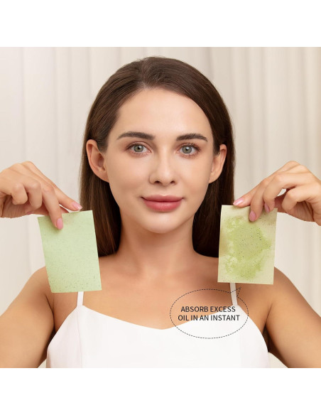 Hojas Absorbentes de Aceite Teenitor - 600 Hojas para Piel Grasa