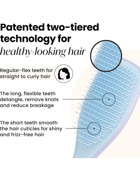 Cepillo Desenredante Tangle Teezer Azul Nube Lila