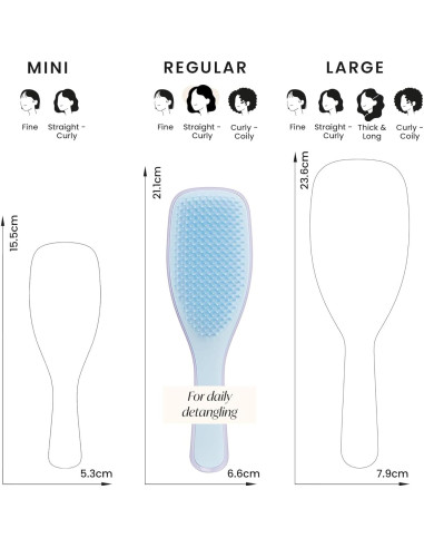 Cepillo Desenredante Tangle Teezer Azul Nube Lila