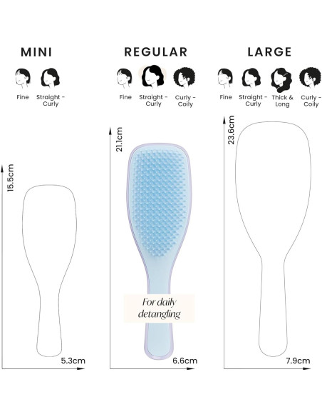 Cepillo Desenredante Tangle Teezer Azul Nube Lila