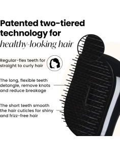 Cepillo Desenredante Compacto Tangle Teezer Oro Rosa Negro 2