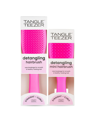 Cepillo Desenredante Tangle Teezer Duo Rosa - Todos Cabellos