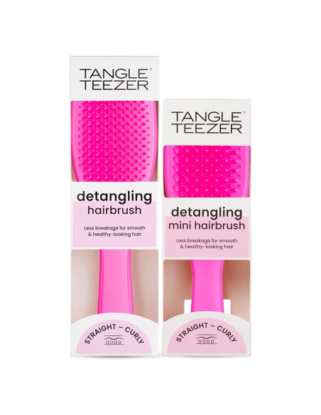 Cepillo Desenredante Tangle Teezer Duo Rosa - Todos Cabellos