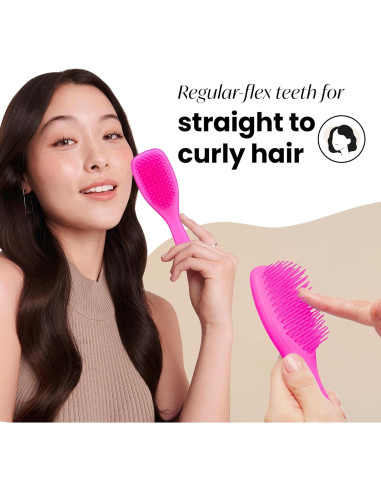 Cepillo Desenredante Tangle Teezer Duo Rosa - Todos Cabellos