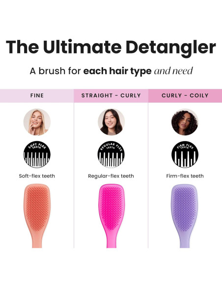 Cepillo Desenredante Tangle Teezer Duo Rosa - Todos Cabellos