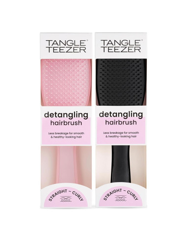 Cepillo Desenredante Tangle Teezer Duo Rosa y Negro